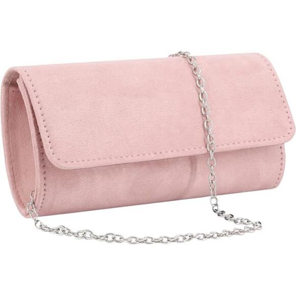 Naimo Flap Dazzling Small Clutch Bag Evening Bag With Detachable Chain - Picture 7 of 7